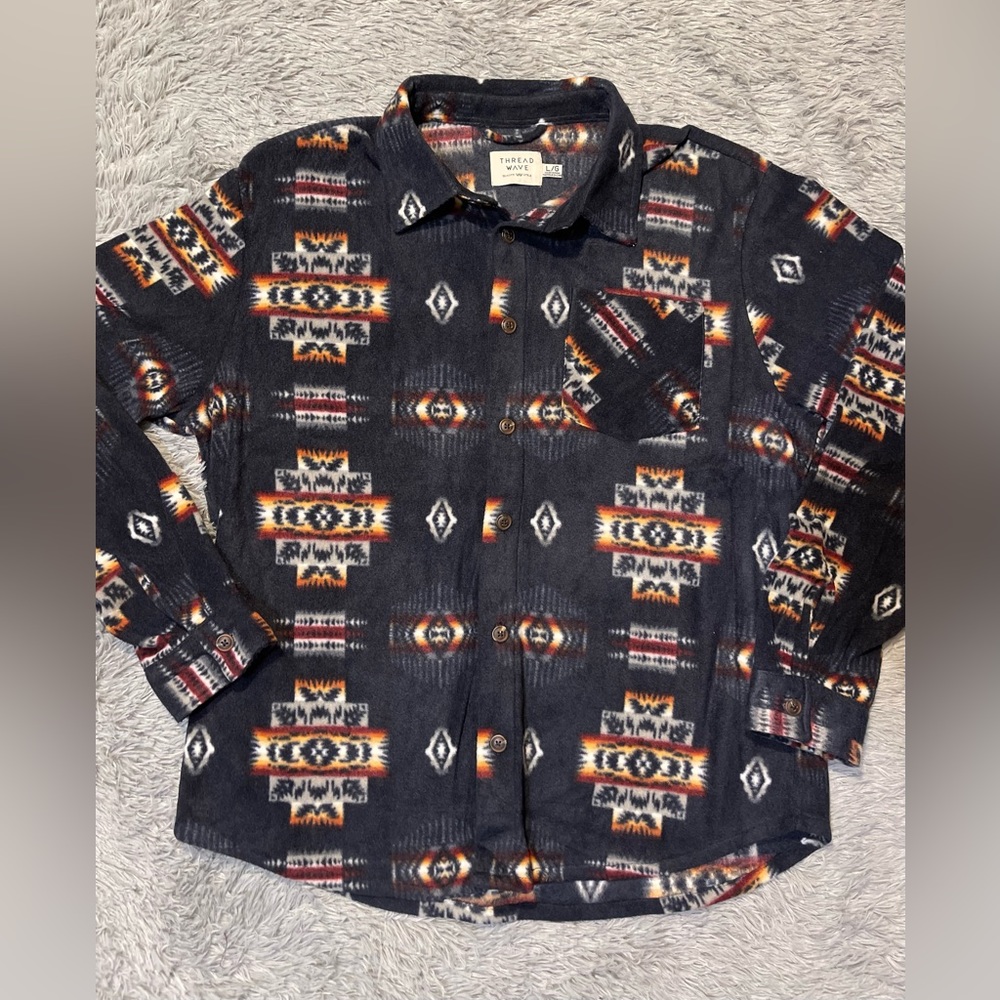 Aztec~SOUTHWEST~Western~Pendleton~ Navajo~ Shacket